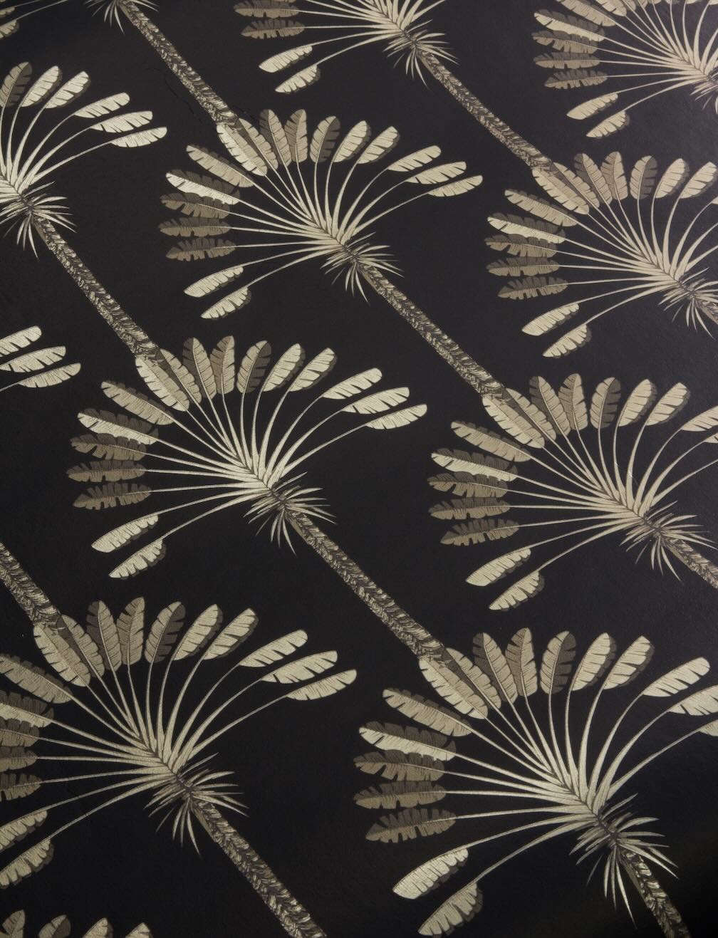 Arthouse Palm Palace Black & Gold Wallpaper