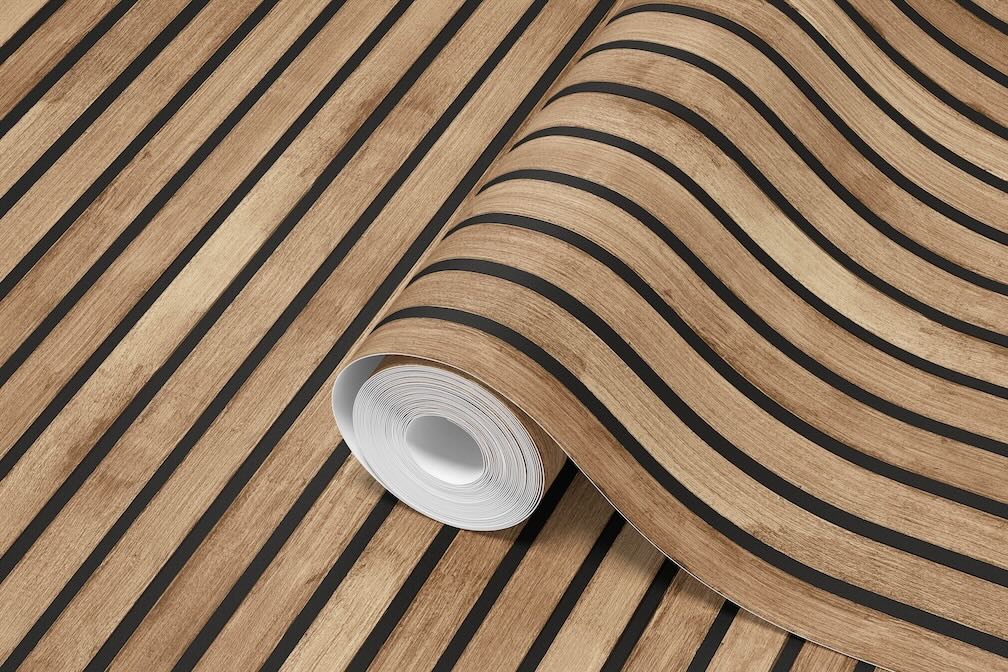 Arthouse Wood Slats Natural Wallpaper