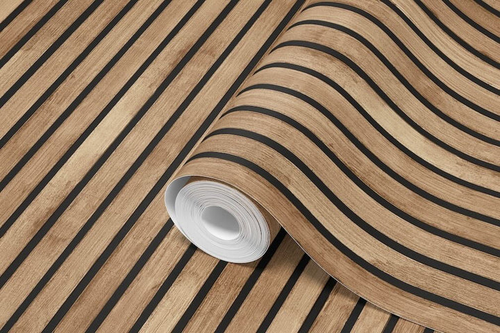 Arthouse Wood Slats Natural Wallpaper