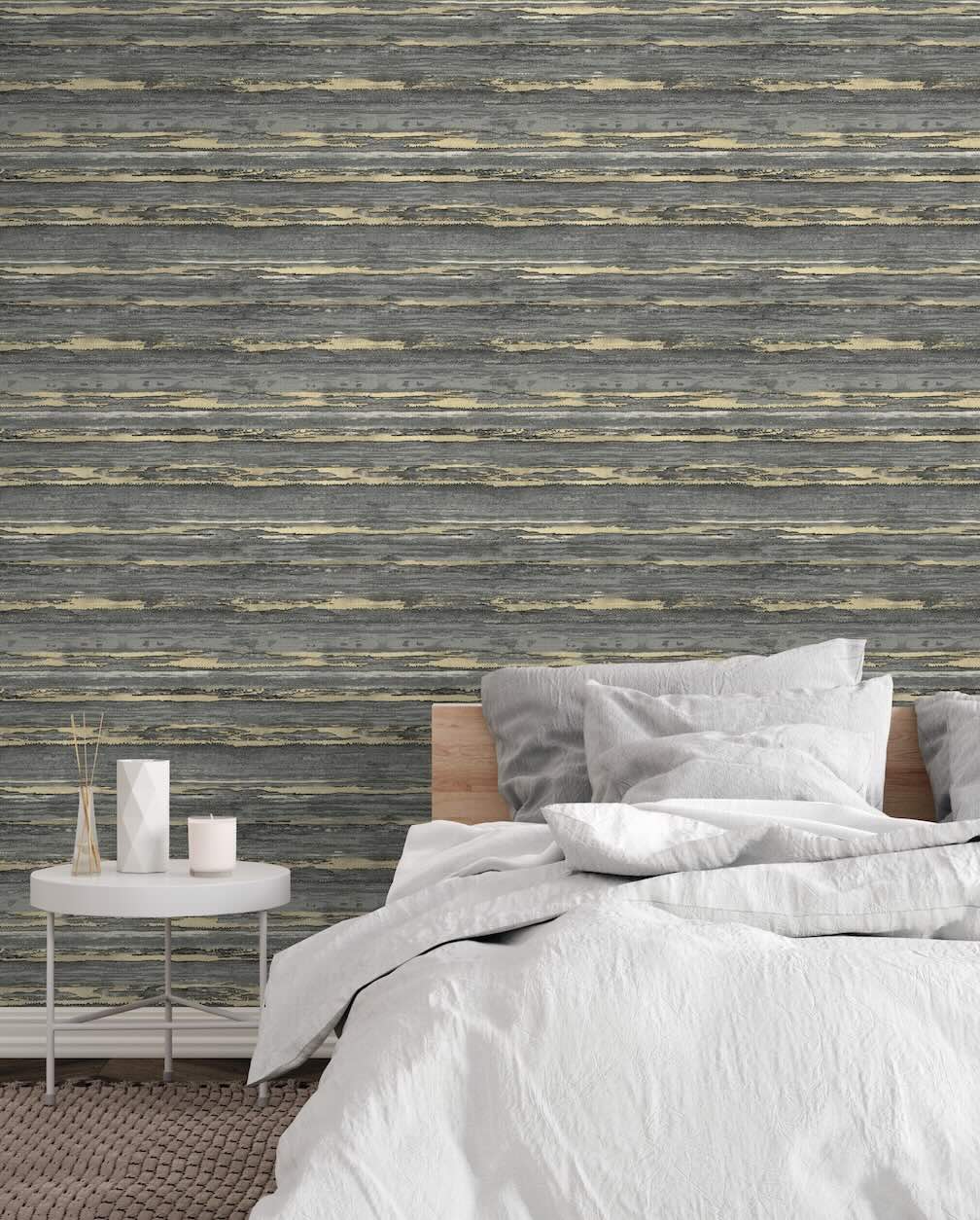 Arthouse Sahara Black / Champagne Wallpaper
