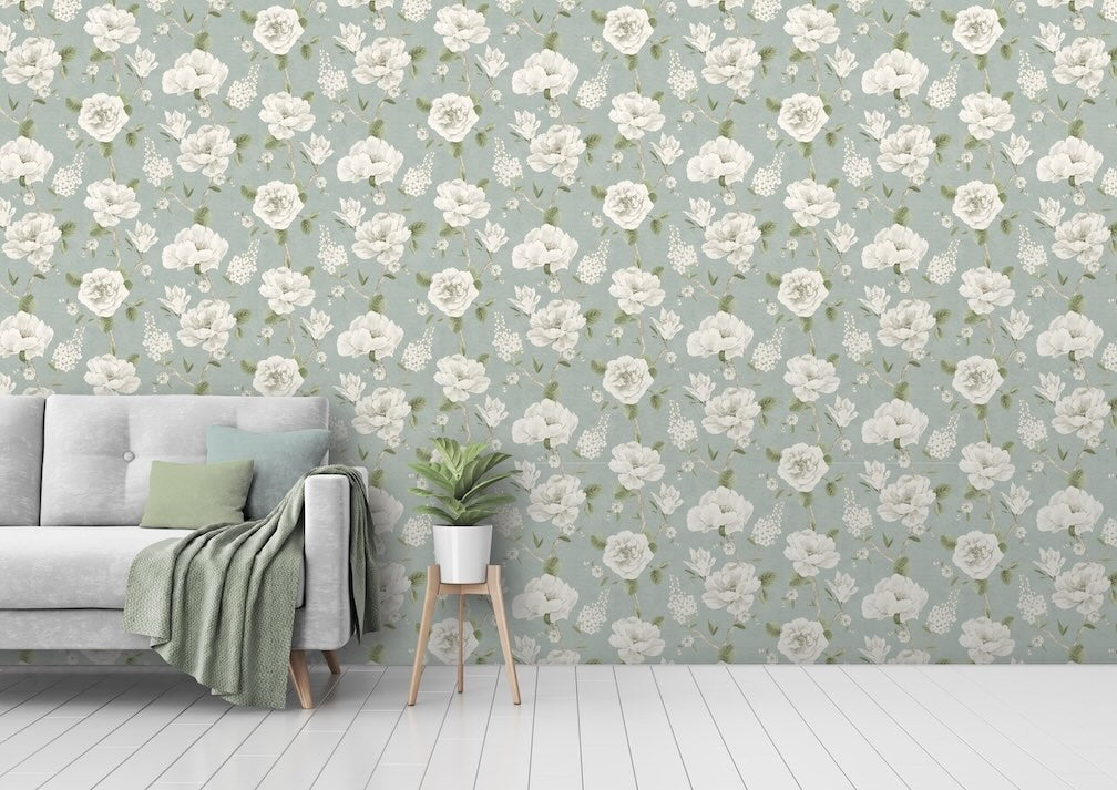 Arthouse Ashley Floral Sage Wallpaper