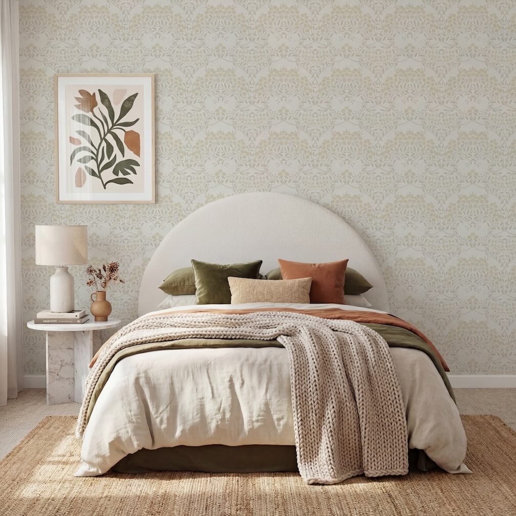 Arthouse Floral Trail Neutral Wallpaper