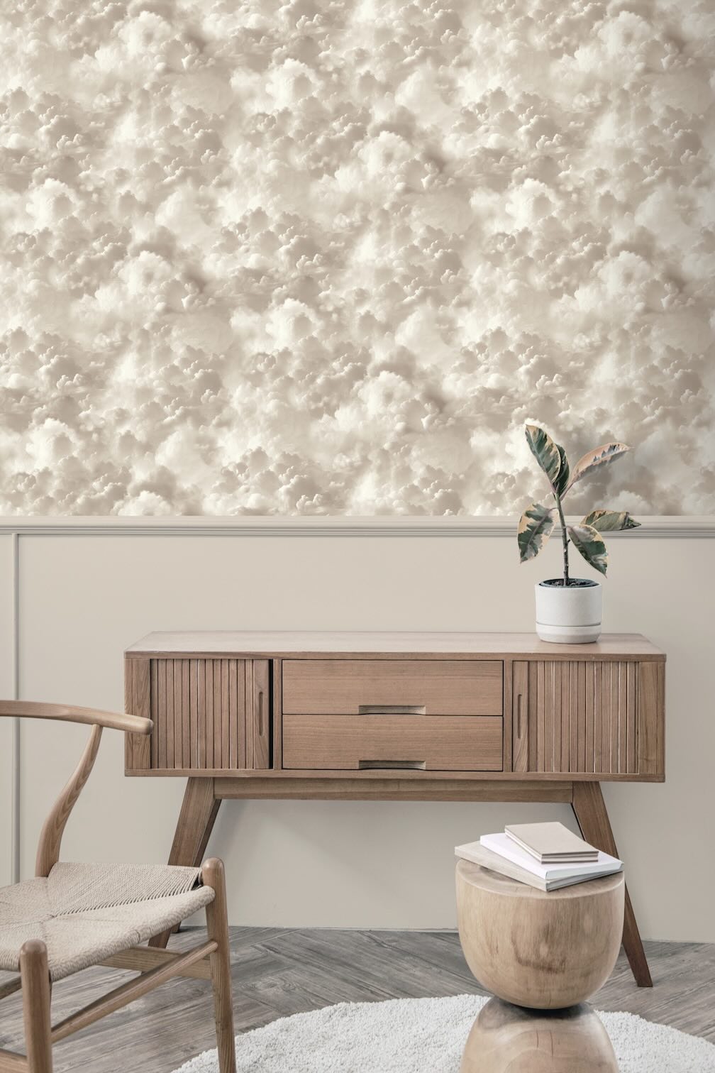 Arthouse Vanilla Skies Neutral Wallpaper