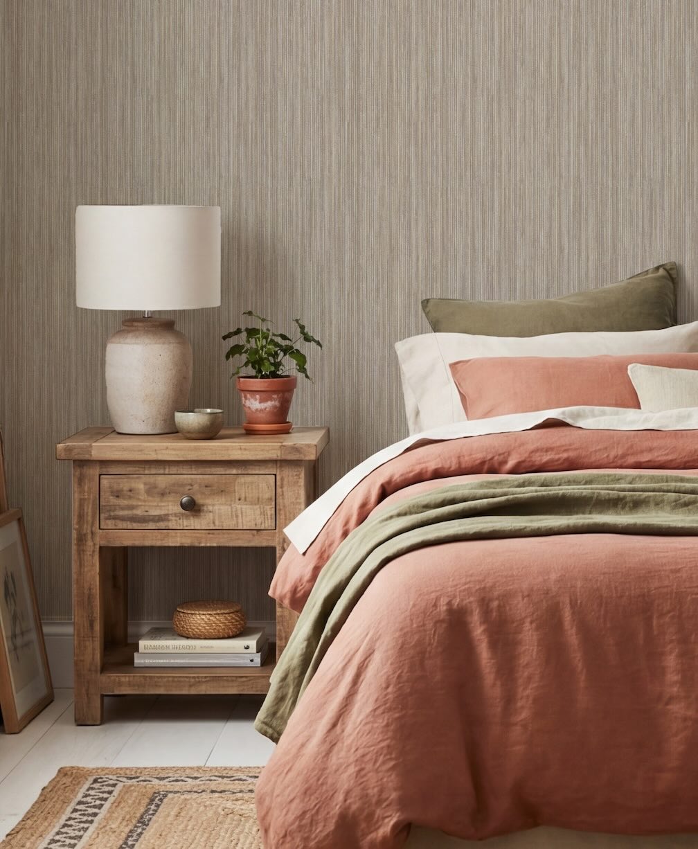 Arthouse Japandi Grasscloth Neutral Wallpaper