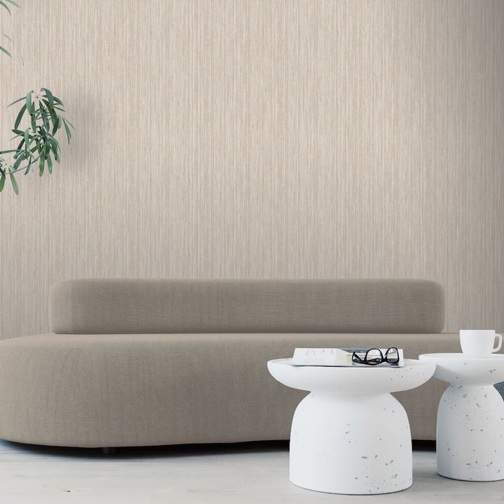 Arthouse Japandi Grasscloth Neutral Wallpaper