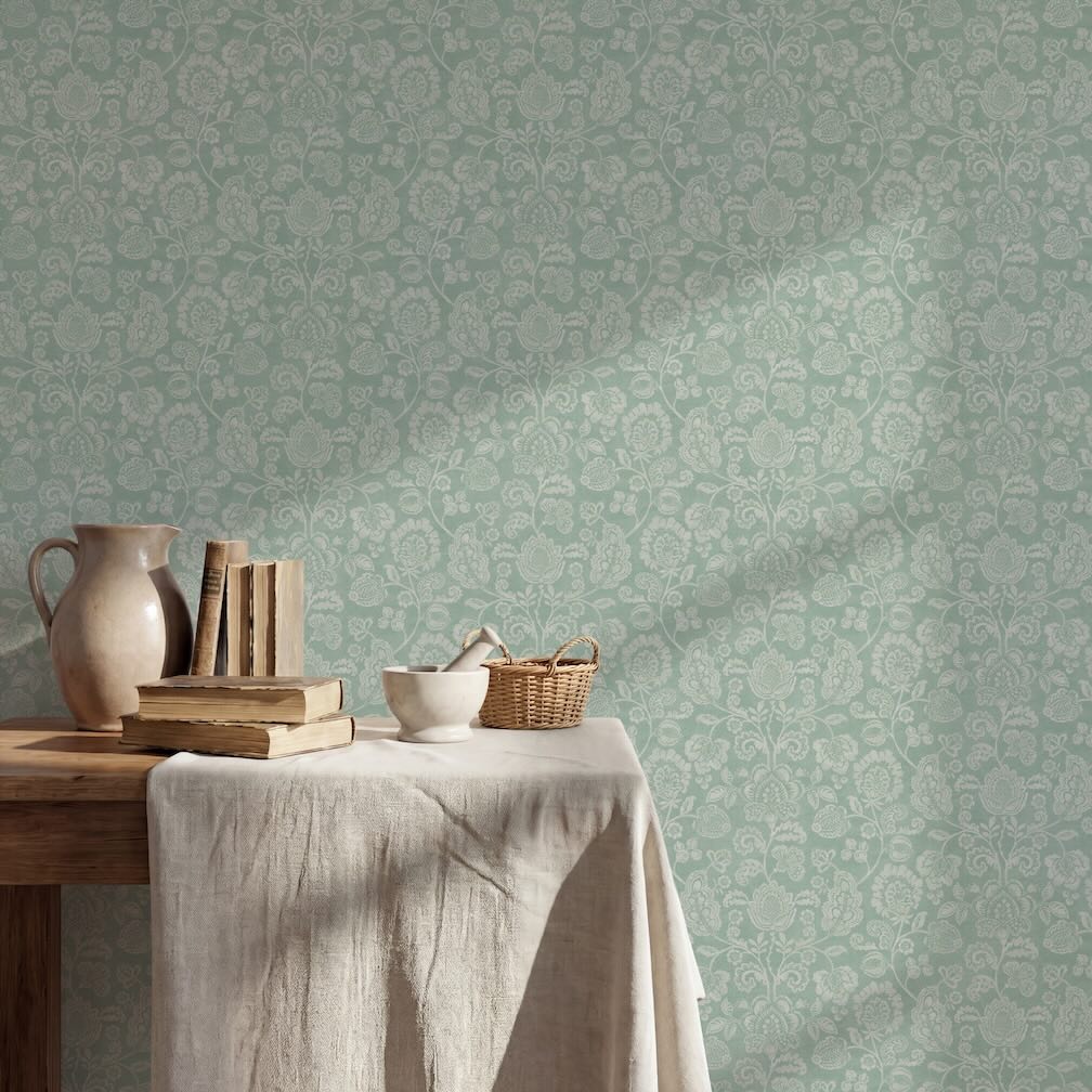 Arthouse Heritage Trail Sage Wallpaper