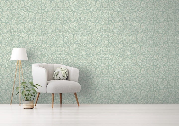 Arthouse Heritage Trail Sage Wallpaper