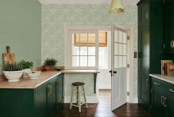 Arthouse Acorn Trail Sage Wallpaper