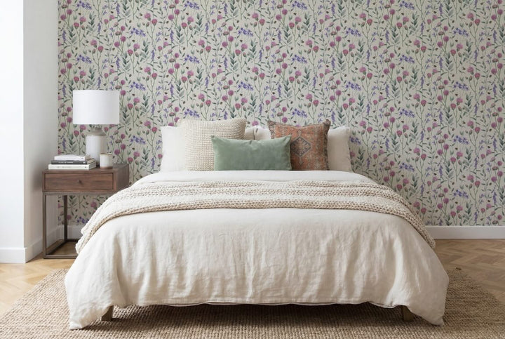 Arthouse Bumblebee Meadow Neutral Wallpaper