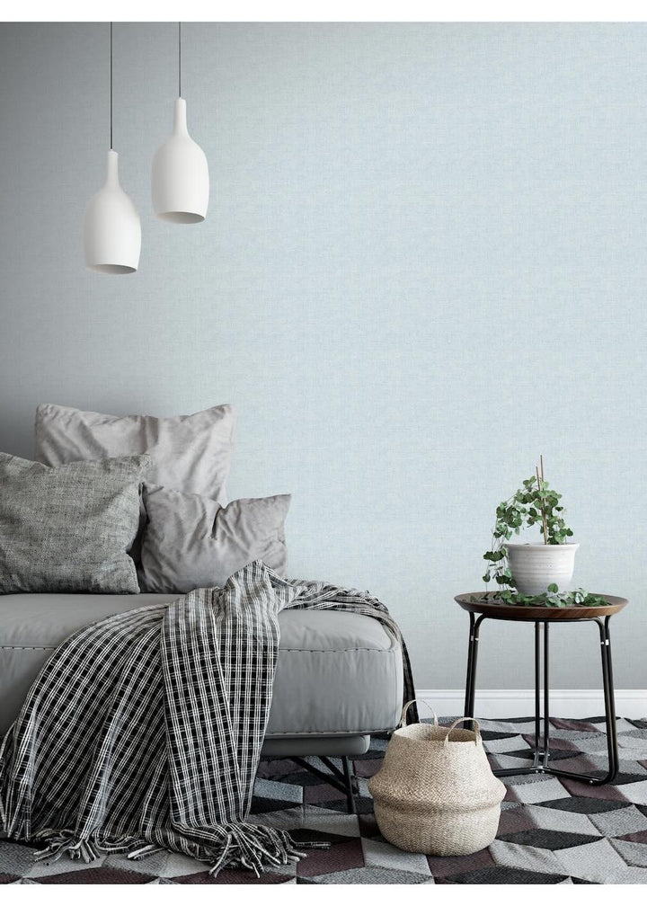 Arthouse Fabric Texture Mid Grey Wallpaper