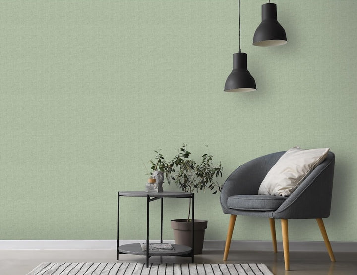 Arthouse Fabric Texture Sage Wallpaper