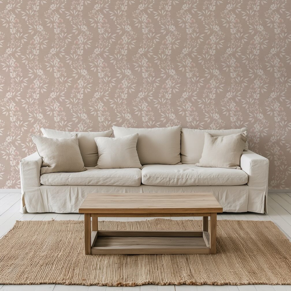 Arthouse Delicate Floral Trial Blush Wallpaper