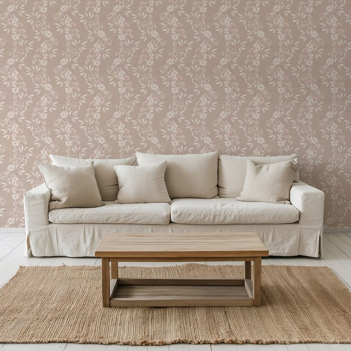 Arthouse Delicate Floral Trial Blush Wallpaper