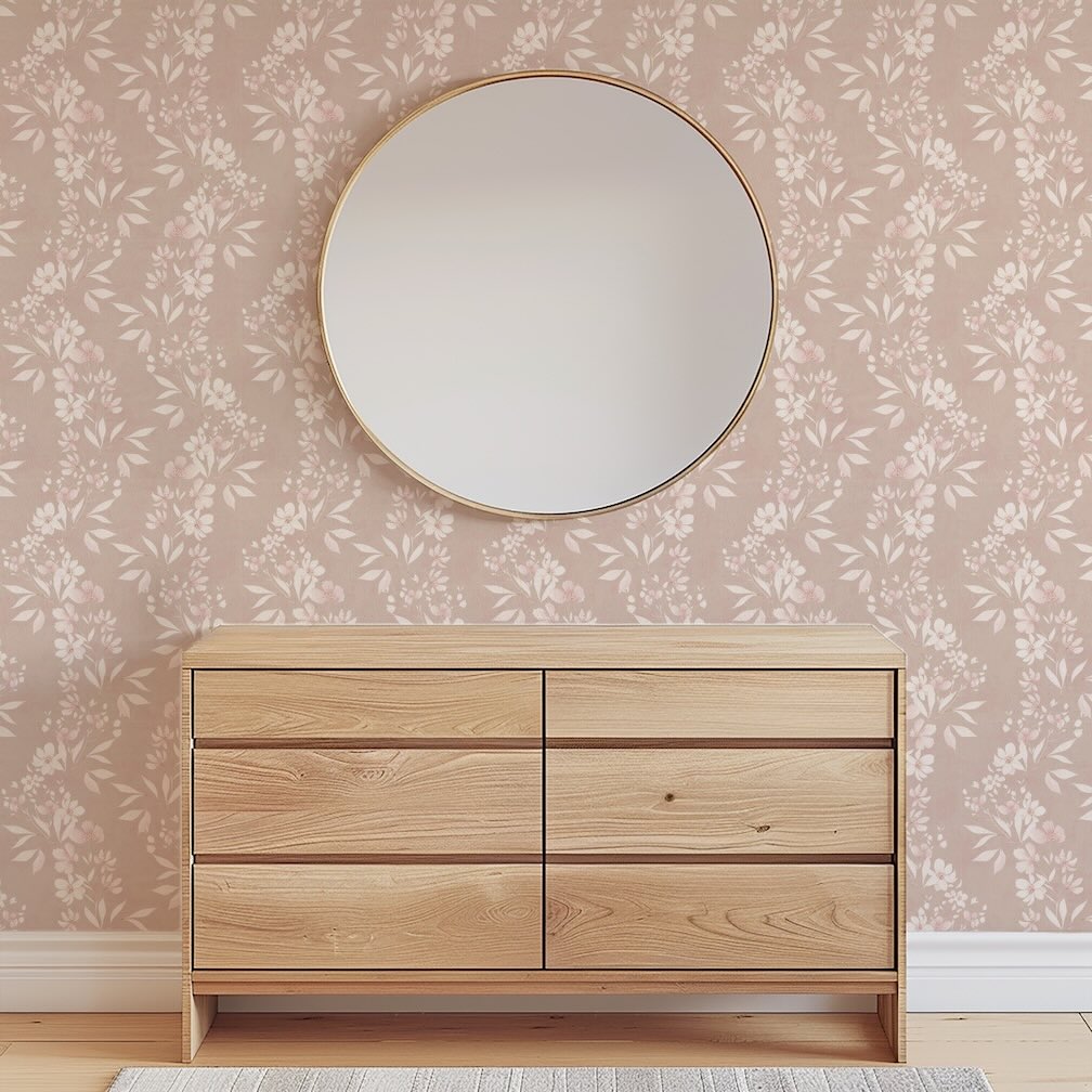 Arthouse Delicate Floral Trial Blush Wallpaper