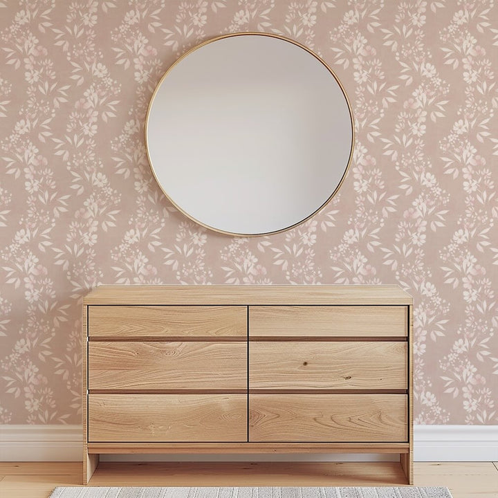 Arthouse Delicate Floral Trial Blush Wallpaper