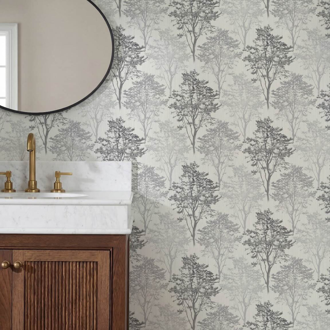Arthouse Wildwood Mono Wallpaper