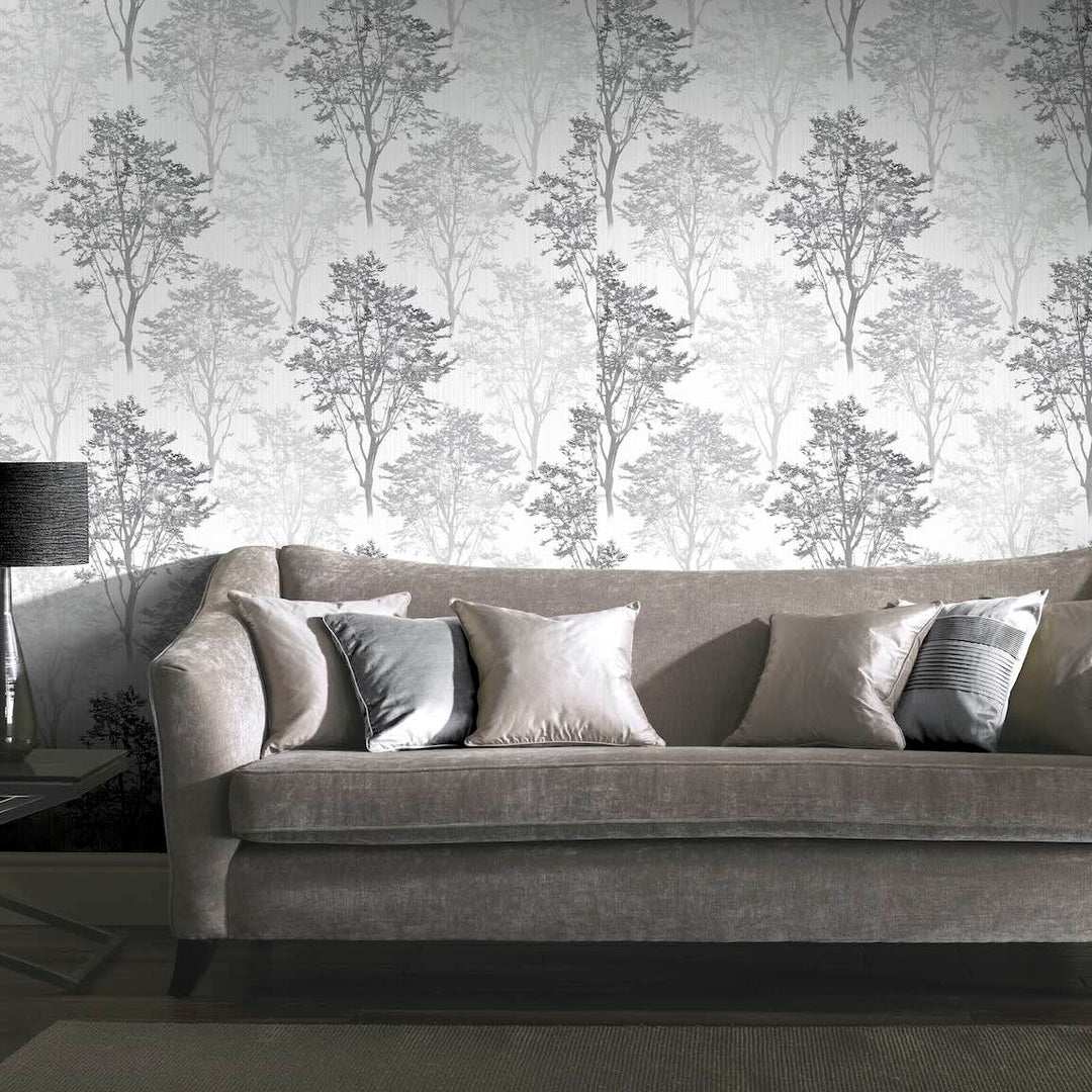 Arthouse Wildwood Mono Wallpaper