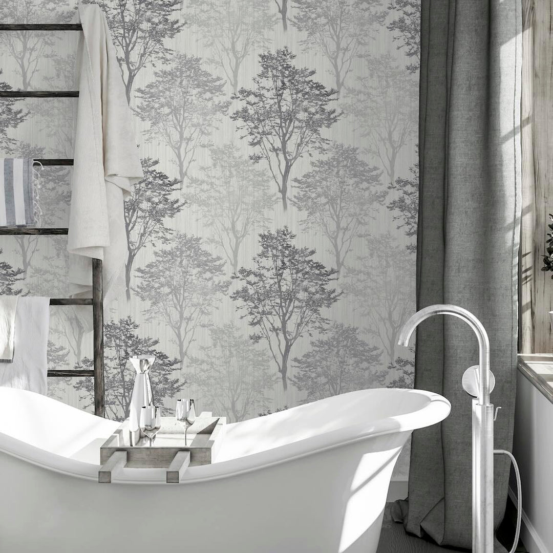Arthouse Wildwood Mono Wallpaper