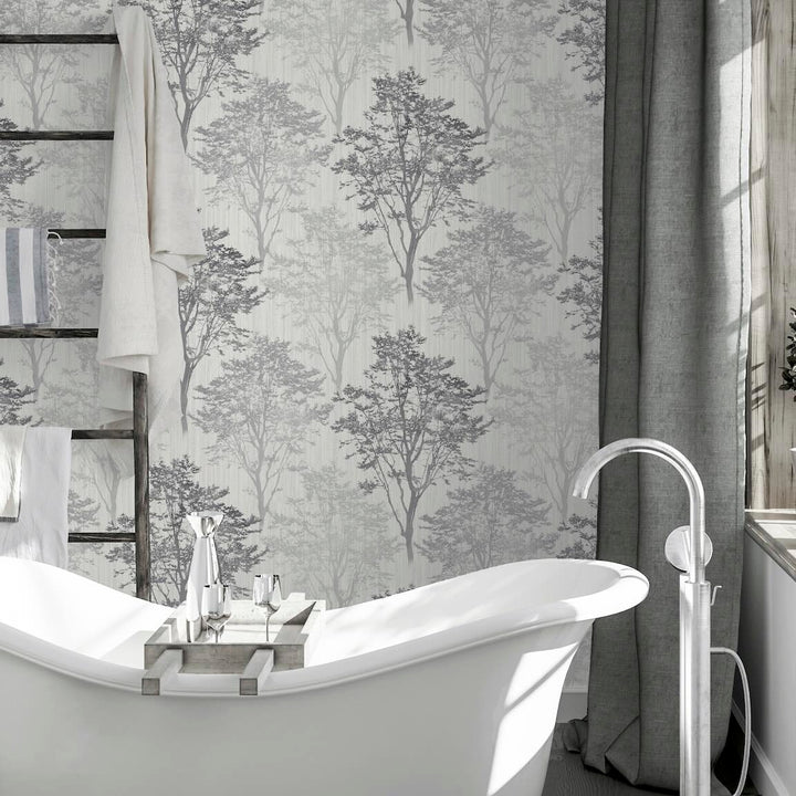 Arthouse Wildwood Mono Wallpaper