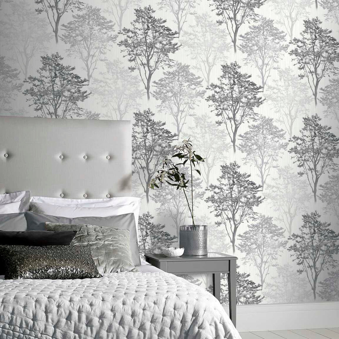 Arthouse Wildwood Mono Wallpaper