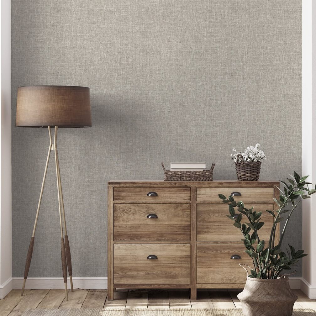 Arthouse Country Plain Taupe Wallpaper