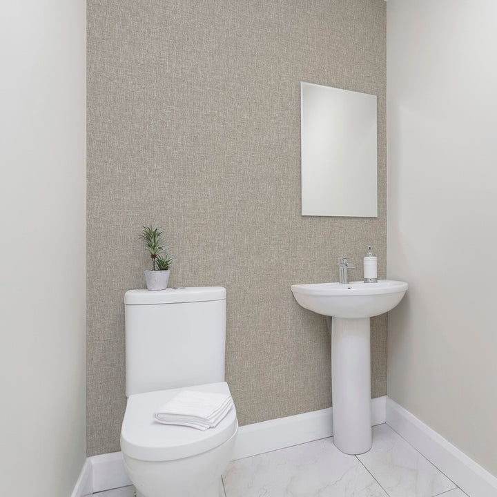 Arthouse Country Plain Taupe Wallpaper