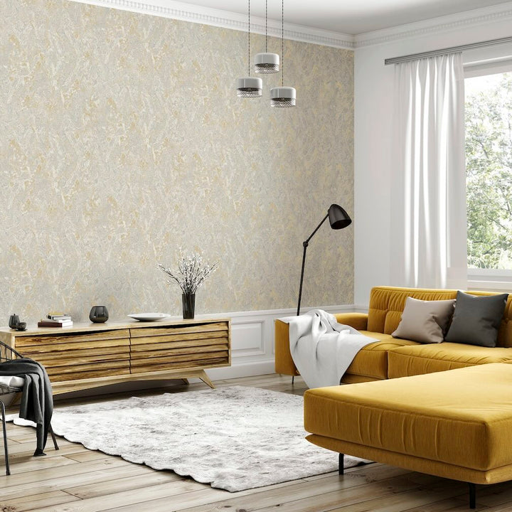 Arthouse Marble Patina Soft Gold Wallpaper