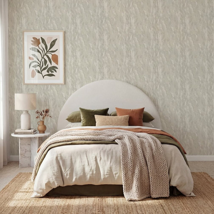 Arthouse Luxe Texture Pearl Wallpaper