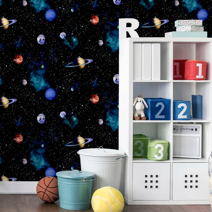 Arthouse Cosmos Charcoal Wallpaper