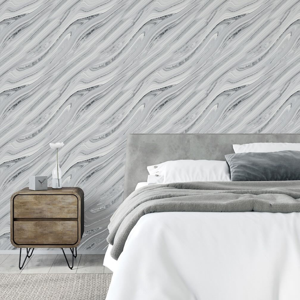 Arthouse Soft Mineral Silver Wallpaper