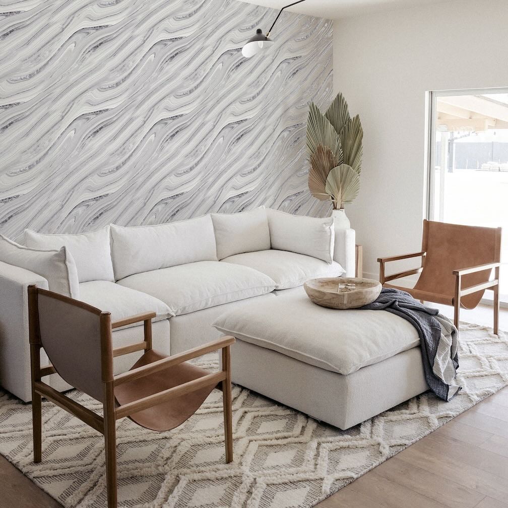 Arthouse Soft Mineral Silver Wallpaper