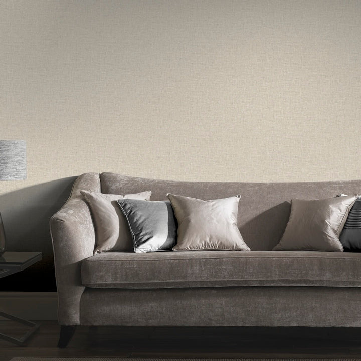 Arthouse Linen Texture Natural Wallpaper