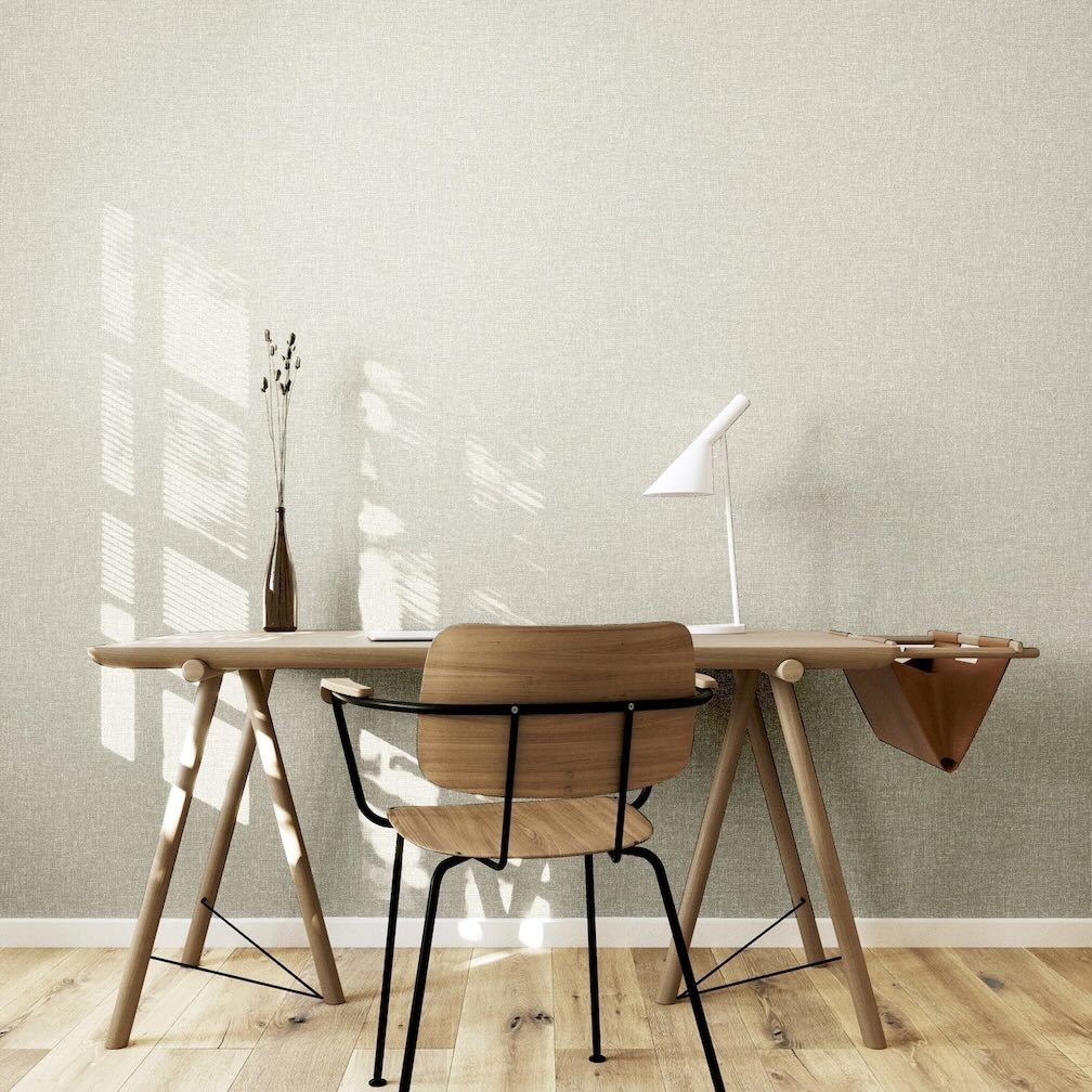 Arthouse Linen Texture Natural Wallpaper