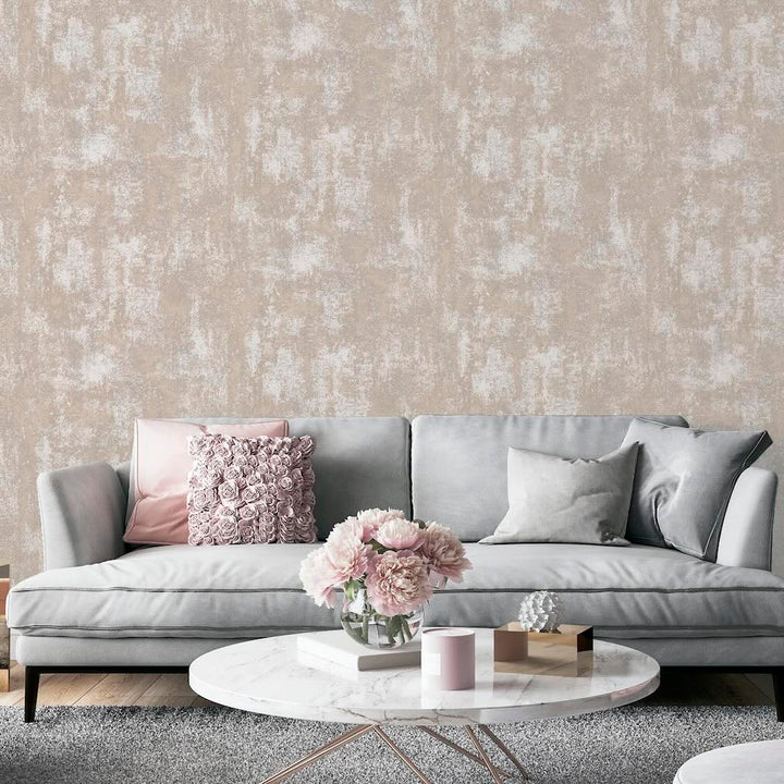 Arthouse Stone Textures Pink Wallpaper