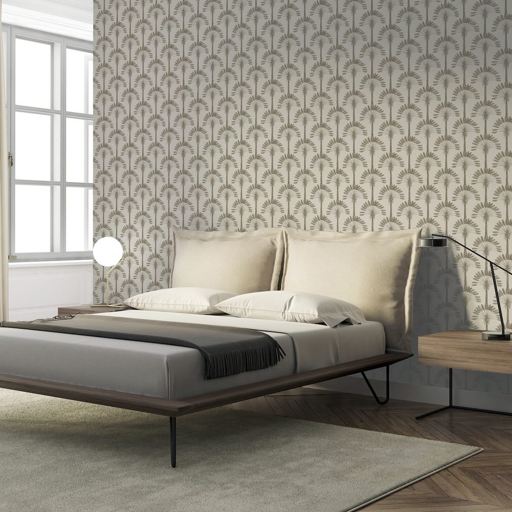 Arthouse Palm Palace Cream & Gold Wallpaper