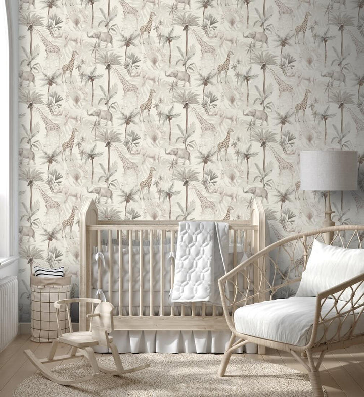 Arthouse Serengeti Animals Neutral Wallpaper