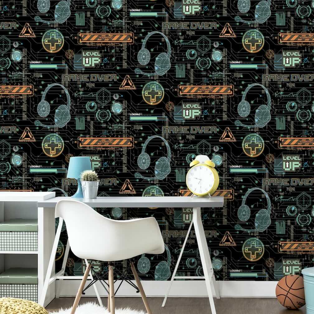 Arthouse Gamer Multicolured Wallpaper