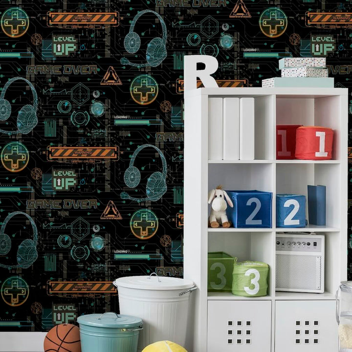 Arthouse Gamer Multicolured Wallpaper