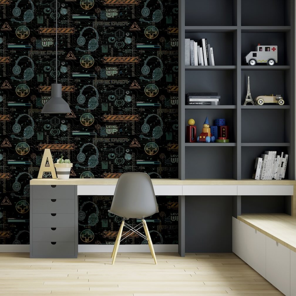 Arthouse Gamer Multicolured Wallpaper