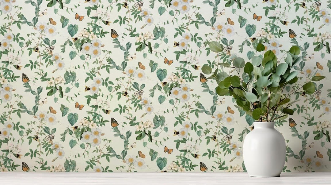Arthouse Bumblebee Trail Cream Wallpaper