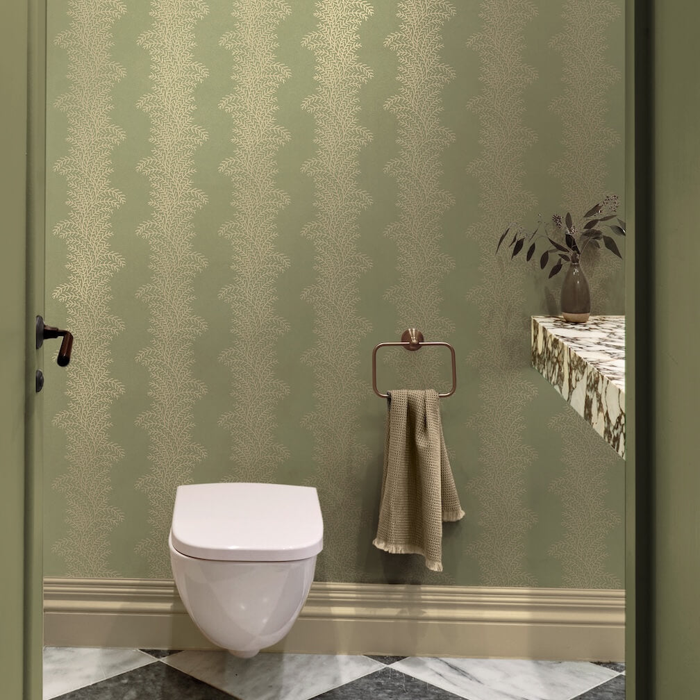 Graham & Brown Whispering Fern Dark Sage Wallpaper