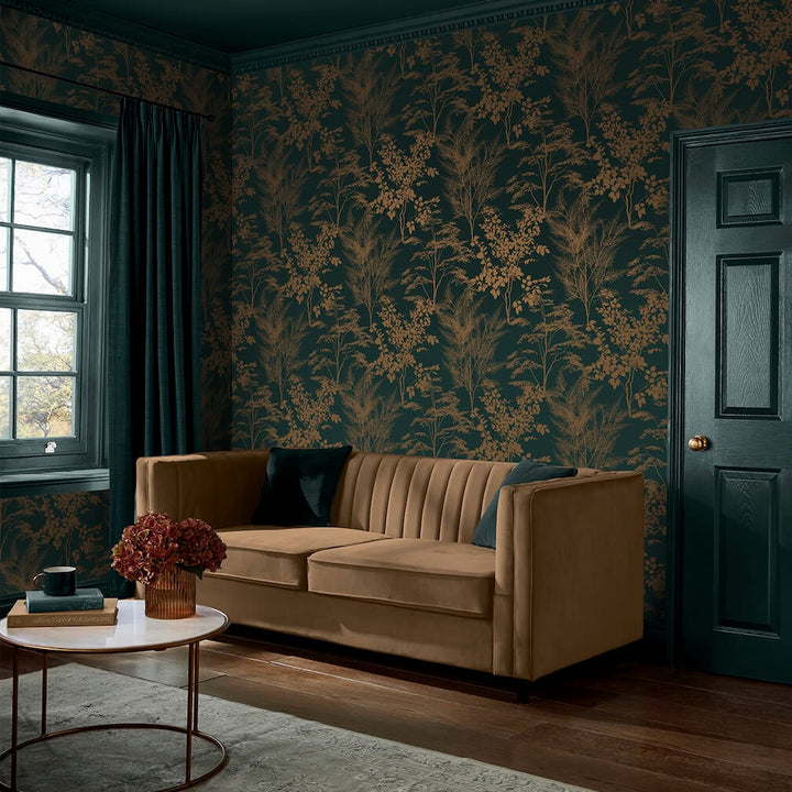Graham & Brown Mystic Petrol Wallpaper