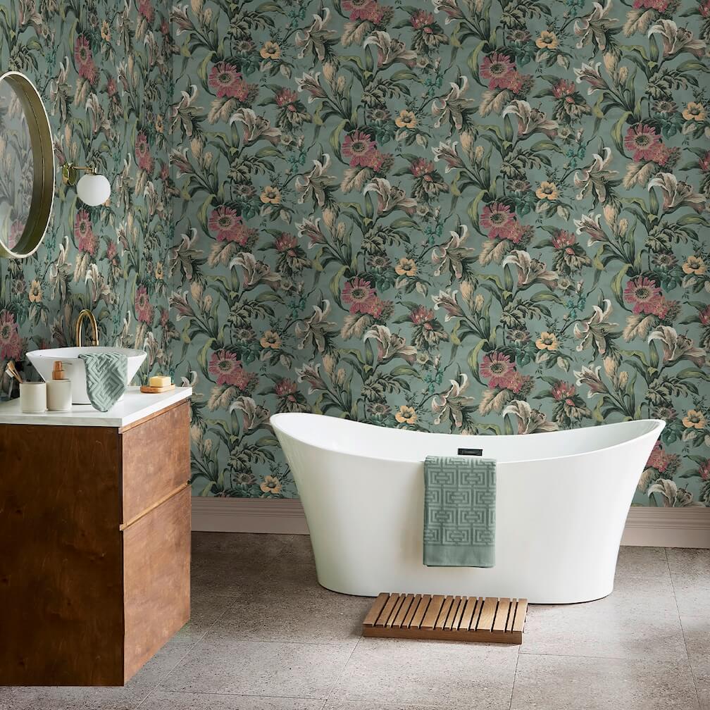 Graham & Brown Lys Mist Wallpaper