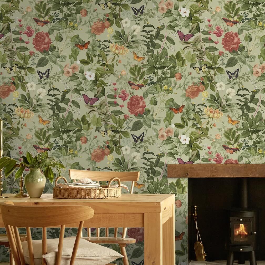 Graham & Brown Bodnant Garden Willow Wallpaper (Set of 2 Rolls)