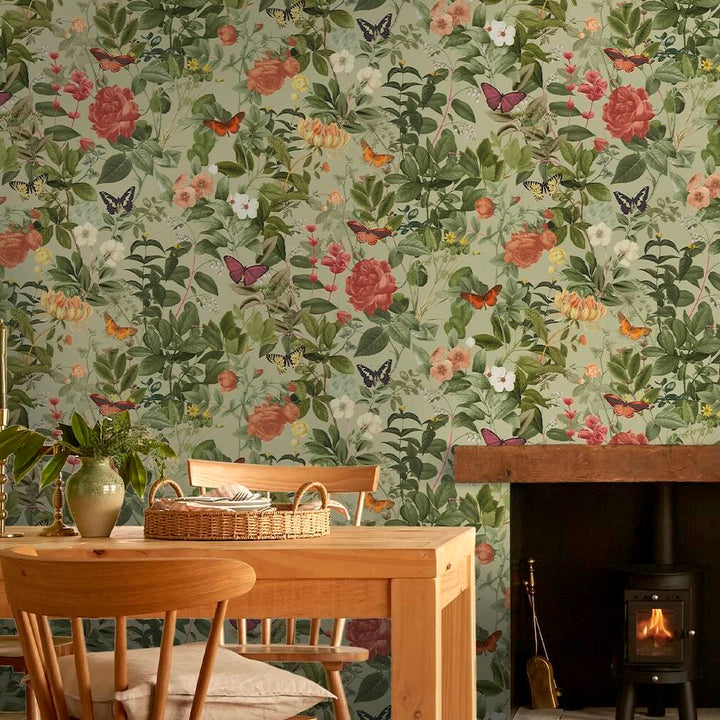 Graham & Brown Bodnant Garden Willow Wallpaper (Set of 2 Rolls)