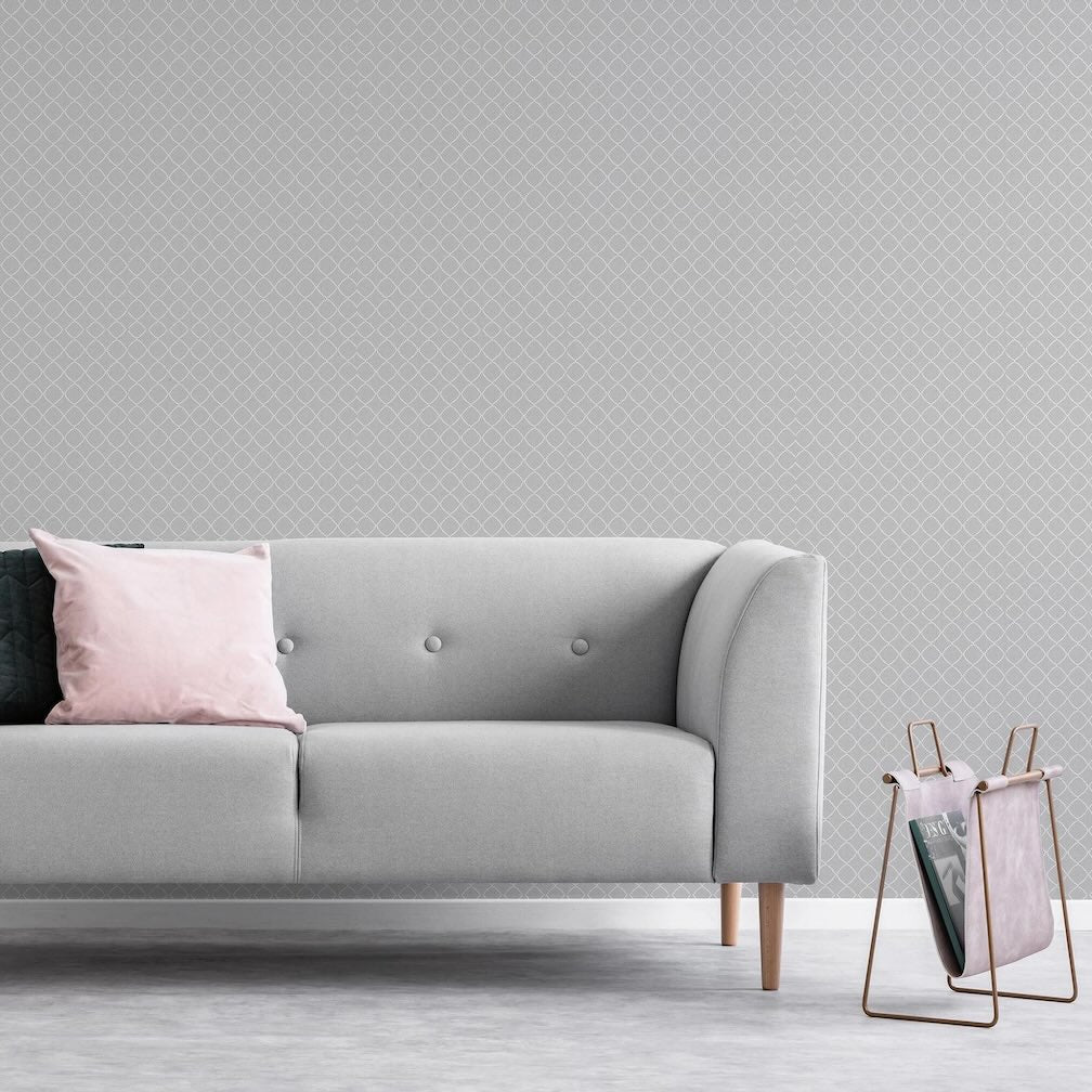Superfresco Colours Lilibet Grey Wallpaper