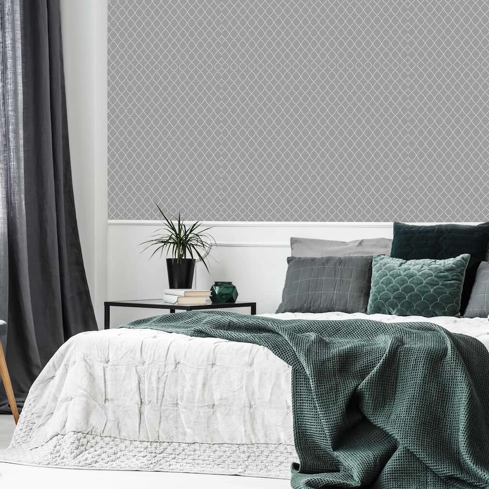 Superfresco Colours Lilibet Charcoal Grey Wallpaper