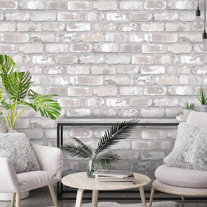 Exposed Brick Effect Wallpaper