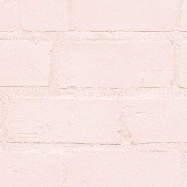 Painted Blush Brick Wallpaper
