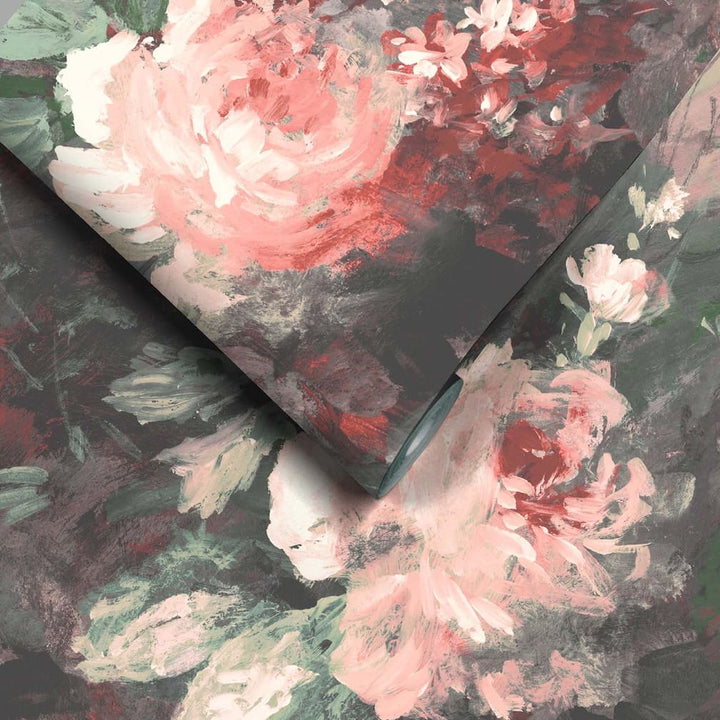 Woodchip & Magnolia Ditsy Ava Marika Blush / Rouge Wallpaper